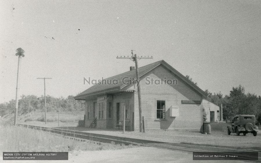 Postcard: New Haven Railroad Station, Halifax, Massachusetts